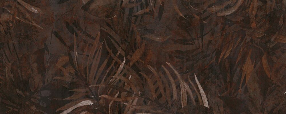 Интерьерная панель 1200х2000 Tropical Rusty Chocolate панно 2 глянцевая A-1.4.2-G AlumoArt