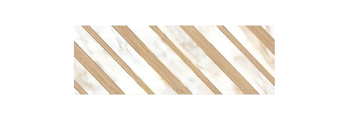 Calacatta Oro Chevron 242х700 декор настенный Eletto Ceramica