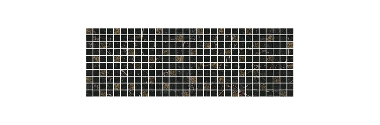Декор настенный Астория черный мозаичный 250х750 MM12111 Керама Марацци