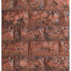 Искусственный декоративный камень Рваный темно-красный 100х200 Артштайн