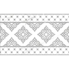 Декор настенный керамический Elegance (Элеганс) grey decor 01 300х500 Gracia Ceramica