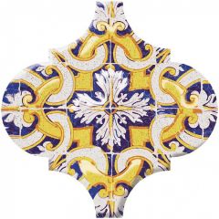 Декор настенный керамический Арабески Майолика орнамент OP/A159/65000 65х65 Керама Марацци