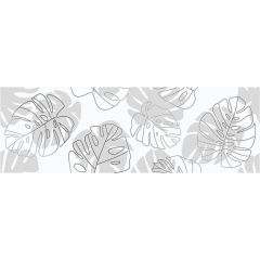 Декор настенный керамический Glory (Глори) листья белый 250х750 А15920 Cersanit