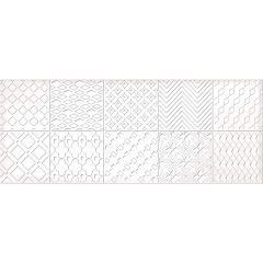 Декор настенный керамический Nuvola (Нувола) Ornament Decor 201х505 белый Азори