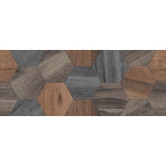 Керамическая настенная плитка Миф 1 коричневая 200х500 Керамин