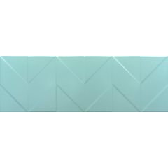 Плитка настенная керамическая Танага 4Д 250х750 бирюзовая Керамин