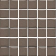 Плитка мозаика керамическая Анвер коричневая 21039 301х301 Керама Марацци