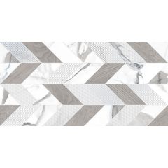 Плитка настенная керамическая Arabescato Bianco Mix (Арабескато Бьянко Микс) 315х630 белая Kerlife