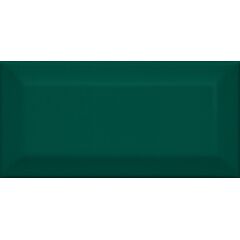 Плитка настенная керамическая Клемансо зелёная грань 16058 74х150 Керама Марацци