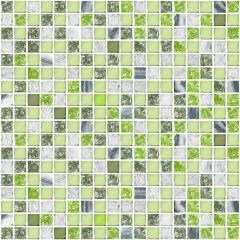 Мозаика керамическая Элара 300х300 зеленая Азори