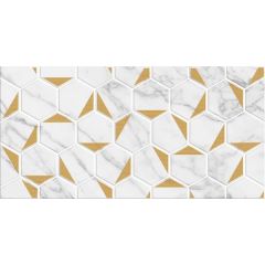 Декор настенный Marble gold белый 300х600 Березакерамика