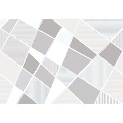 Декор настенный керамический Sonnet (Соннет) Grey Geometria 201х505 серый Азори