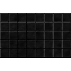 Керамическая настенная плитка Чарли низ 02 черная 250х400 «Шахтинская плитка»