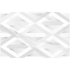 Декор настенный керамический Сапфир 02 белый 200х300 «Шахтинская плитка»