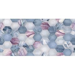 Керамическая настенная плитка Ницца цветы рельеф 250х500 Axima