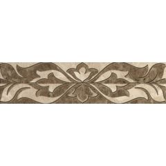 Бордюр настенный керамический Saloni (Салони) brown border 01 75х300 Gracia Ceramica