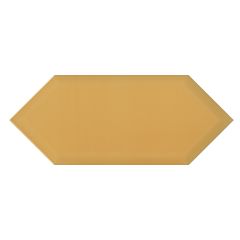 Плитка настенная керамическая Алмаш грань желтая 35019 140х340 Керама Марацци