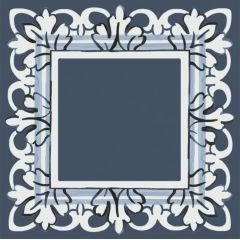 Декор Алмаш синий глянцевый HGD/A525/TOB001 98х98 Керама Марацци