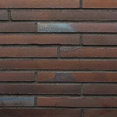 Клинкерная фасадная плитка Riegel 50 Braun-blau 40х490 коричневая 7750.S455 Stroeher