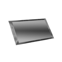 Прямоугольная зеркальная плитка графит с фацетом 10 мм (480х120 мм) ГП-12х48