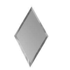 Зеркальная плитка Ромб серебро 300х510 мм фацет 10 мм РС300х510