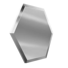 Зеркальная декоративная плитка "СОТА" серебро с фацетом 10 мм 250х216 СС250х216