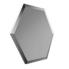 Зеркальная декоративная плитка "СОТА" серебро матовое с фацетом 10 мм 250х216 ССМ250х216