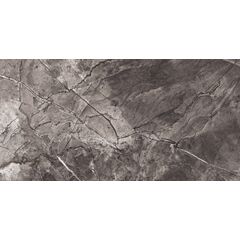 Керамогранит Arles Dark Grey 600х1200 темно-серый полированный Bonaparte