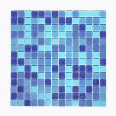 Мозаика KG303 на сетке 4х305х305 синяя Keramograd