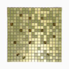 Мозаика LP02B алюминиевая 300х300х4 желтая Keramograd