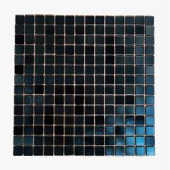 Мозаика стеклянная RJ90 305х305х4 черная Keramograd