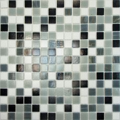 Мозаика из смальты HK-16 (327х327х4 мм) серая Elada Mosaic