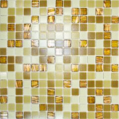 Мозаика из смальты HK-20 (327х327х4 мм) карамельная Elada Mosaic