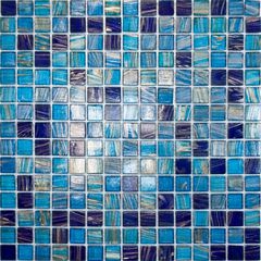 Мозаика из смальты HK-21 (327х327х4 мм) синяя Elada Mosaic