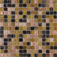 Мозаика из смальты HK-48 (327х327х4 мм) шоколадно-карамельная Elada Mosaic