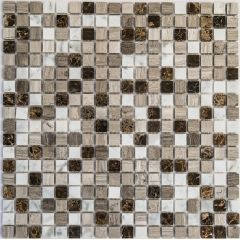 Мозаика каменная Detroit (POL) 305х305 серая Bonaparte mosaic