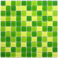Мозаика стеклянная Apple mix 300х300 зеленая Bonaparte mosaic