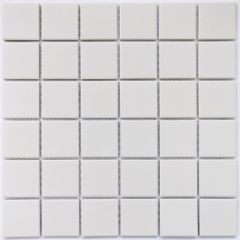 Мозаика керамическая Arene White 6х306х306 белая Bonaparte mosaic