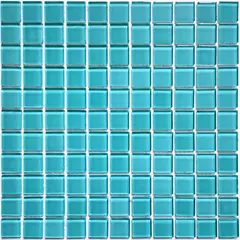 Мозаика стеклянная Coral Sea 300х300 голубая Bonaparte mosaic