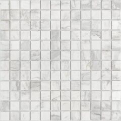 Каменная мозаика Dolomiti bianco POL 298х298х4 белая полированная CARAMELLE