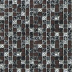 Мозаика стеклянная HK-26 (327х327х8 мм) черно-вишневая (в индивидуальной упаковке) Elada Mosaic