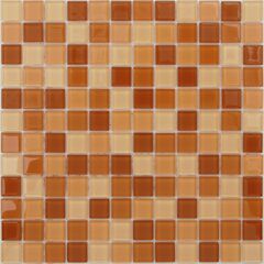 Мозаика стеклянная Acquarelle Habanero 298х298х4 оранжевая CARAMELLE