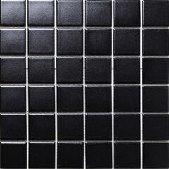 Мозаика керамическая Manila Black 6х306х306 черная Bonaparte mosaic