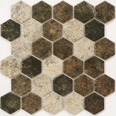 Мозаика керамическая Olmeto Brown 6х282х271 коричневая Bonaparte mosaic