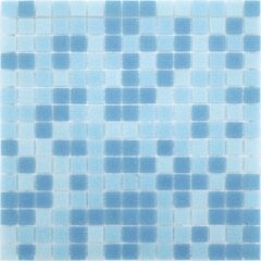 Мозаика Sabbia Onda 327х327х4 голубая CARAMELLE