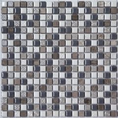 Мозаика керамическая Smoke 315х315 серая Bonaparte mosaic