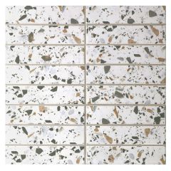 Мозаика керамическая Terrazzo Color 280х295х6 белая Bonaparte mosaic