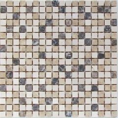Мозаика каменная Turin-15 slim (Matt) 305х305 бежевая Bonaparte mosaic