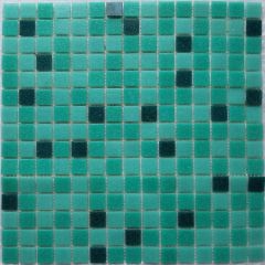 Мозаика стеклянная Lotus 327х327 темно-зеленая Bonaparte mosaic