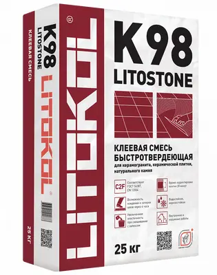 Морозостойкий клей для плитки LITOSTONE K98 25 кг Литокол